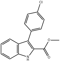 methyl 3-(4-chlorophenyl)-1H-indole-2-carboxylate|