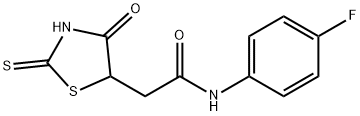 N-(4-fluorophenyl)-2-(2-mercapto-4-oxo-4,5-dihydro-1,3-thiazol-5-yl)acetamide,1142206-74-3,结构式