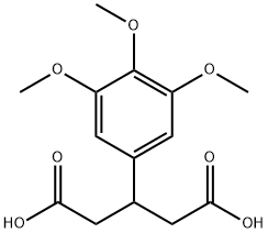 戊二酸,3-(3,4,5-三甲氧苯基)-, 100973-09-9, 结构式