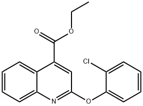 2-(2-氯苯氧基)喹啉-4-甲酸乙酯,1160264-37-8,结构式