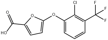 5-[2-氯-3-(三氟甲基)苯氧基]-糠酸 结构式