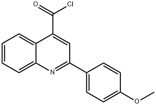 2-(4-甲氧苯基)-4-喹啉甲酰氯 结构式