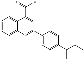 2-(4-sec-butylphenyl)quinoline-4-carbonyl chloride Struktur