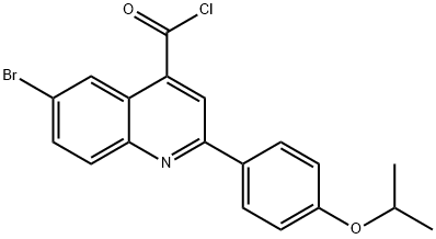 6-bromo-2-(4-isopropoxyphenyl)quinoline-4-carbonyl chloride 化学構造式