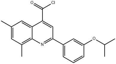2-(3-isopropoxyphenyl)-6,8-dimethylquinoline-4-carbonyl chloride|2-(3-异丙氧芬基)-6,8-二甲基喹啉-4-甲酰氯