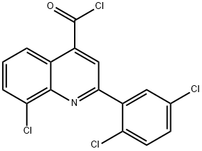 8-氯-2-(2,5-二氯苯基)喹啉-4-甲酰氯, 1160256-64-3, 结构式