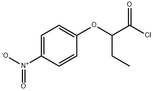 2-(4-nitrophenoxy)butanoyl chloride Struktur