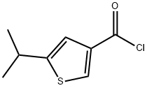 5-异丙基噻吩-3-甲酰氯, 1160248-86-1, 结构式