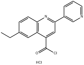 6-ethyl-2-pyridin-3-ylquinoline-4-carbonyl chloride hydrochloride Structure