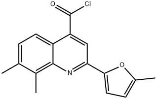 7,8-dimethyl-2-(5-methyl-2-furyl)quinoline-4-carbonyl chloride|7,8-二甲基-2-(5-甲基-2-呋喃)喹啉-4-甲酰氯