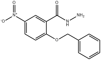 2-(Benzyloxy)-5-nitrobenzenecarbohydrazide Structure