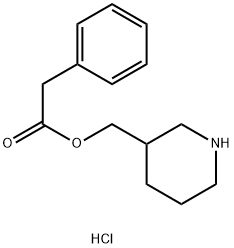 3-Piperidinylmethyl 2-phenylacetate hydrochloride Structure