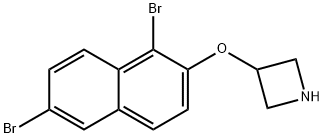 3-[(1,6-Dibromo-2-naphthyl)oxy]azetidine Structure