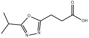 3-(5-Isopropyl-[1,3,4]oxadiazol-2-yl)-propionic acid,1019111-17-1,结构式