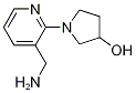 1-[3-(Aminomethyl)-2-pyridinyl]-3-pyrrolidinol 化学構造式