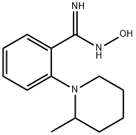 N'-Hydroxy-2-(2-methyl-1-piperidinyl)-benzenecarboximidamide Struktur