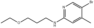N-(5-Bromo-4-methyl-2-pyridinyl)-N-(3-ethoxypropyl)amine Structure