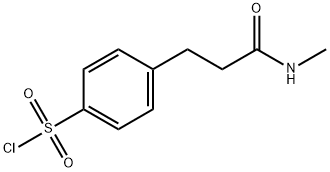 4-(2-Methylcarbamoyl-ethyl)-benzenesulfonyl chloride Structure
