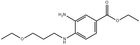 Ethyl 3-amino-4-[(3-ethoxypropyl)amino]benzoate 结构式