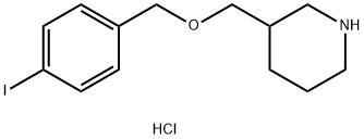 4-Iodobenzyl 3-piperidinylmethyl etherhydrochloride Structure