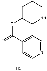 3-Piperidinyl isonicotinate hydrochloride Struktur