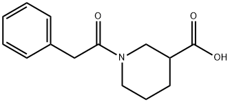 1-(2-Phenylacetyl)-3-piperidinecarboxylic acid Struktur