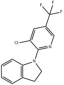 1-[3-Chloro-5-(trifluoromethyl)-2-pyridinyl]-indoline 结构式