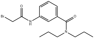 3-[(2-Bromoacetyl)amino]-N,N-dipropylbenzamide Structure