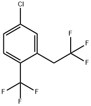 4-Chloro-2-(2,2,2-trifluoroethyl)-1-(trifluoromethyl)benzene Structure