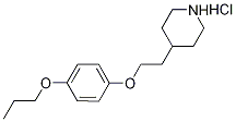 4-[2-(4-Piperidinyl)ethoxy]phenyl propyl etherhydrochloride Structure