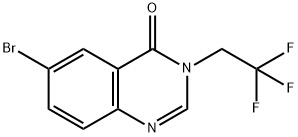 6-Bromo-3-(2,2,2-trifluoroethyl)-4(3H)-quinazolinone Struktur
