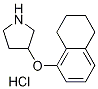 3-(5,6,7,8-Tetrahydro-1-naphthalenyloxy)-pyrrolidine hydrochloride Structure