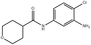N-(3-氨基-4-氯苯基)四氢-2H-吡喃-4-甲酰胺 结构式