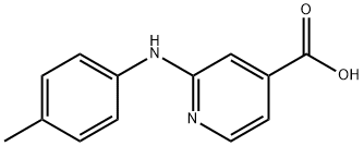 2-(4-トルイジノ)イソニコチン酸 化学構造式