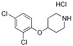 4-(2,4-Dichlorophenoxy)piperidine hydrochloride Structure