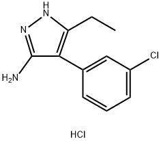 4-(3-Chloro-phenyl)-5-ethyl-2H-pyrazol-3-ylaminehydrochloride|