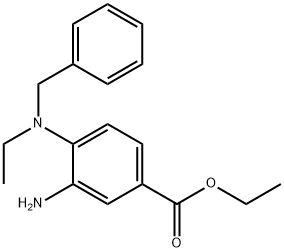 Ethyl 3-amino-4-[benzyl(ethyl)amino]benzoate Structure