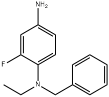 N-1-Benzyl-N-1-ethyl-2-fluoro-1,4-benzenediamine Structure