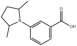 3-(2,5-Dimethyl-pyrrolidin-1-yl)-benzoic acid,946676-66-0,结构式