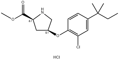 1354485-03-2 Methyl (2S,4S)-4-[2-chloro-4-(tert-pentyl)phenoxy]-2-pyrrolidinecarboxylate hydrochloride