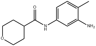 N-(3-Amino-4-methylphenyl)tetrahydro-2H-pyran-4-carboxamide Struktur