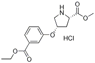 Methyl (2S,4S)-4-[3-(ethoxycarbonyl)phenoxy]-2-pyrrolidinecarboxylate hydrochloride,1354484-63-1,结构式