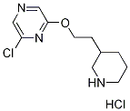 6-Chloro-2-pyrazinyl 2-(3-piperidinyl)ethyl etherhydrochloride Struktur