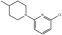 1-(6-Chloro-2-pyridinyl)-4-methylpiperidine 化学構造式