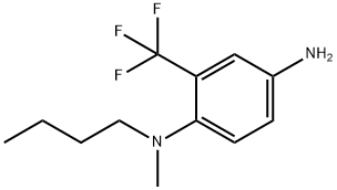 N-1-Butyl-N-1-methyl-2-(trifluoromethyl)-1,4-benzenediamine 化学構造式