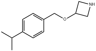 3-((4-异丙基苄基)氧基)氮杂环丁烷,1220028-11-4,结构式