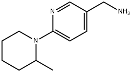 [6-(2-Methyl-1-piperidinyl)-3-pyridinyl]-methanamine Structure