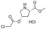 Methyl (2S,4S)-4-[(2-chloroacetyl)oxy]-2-pyrrolidinecarboxylate hydrochloride 结构式