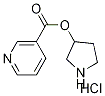 3-Pyrrolidinyl nicotinate hydrochloride 化学構造式