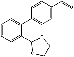 2'-(1,3-Dioxolan-2-yl)[1,1'-biphenyl]-4-carbaldehyde Structure